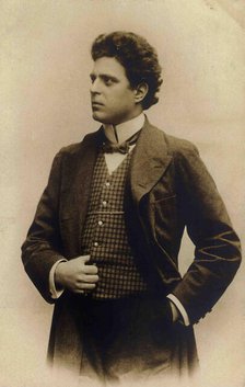 Portrait of Pietro Mascagni (1863-1945), 1890. Creator: Anonymous.