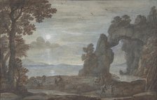 Coast View with Perseus and the Origin of Coral, 1674. Creator: Claude Lorrain.