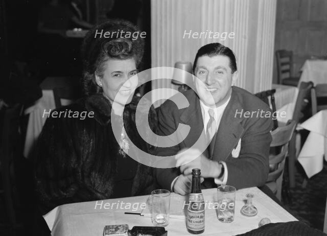 Portrait of Tony Pastor and Maria Kramer, Hotel Edison(?), New York, N.Y., 1946. Creator: William Paul Gottlieb.