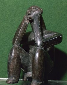 Neolithic figure of a man from Cernavoda. Artist: Unknown