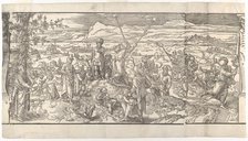 Festival of the New Moon from the frieze Ces Moeurs et fachons de faire de Turcz (Customs ..., 1553. Creator: Unknown.