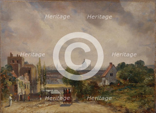 Sir Richard Steele's Cottage, Hampstead, 1831 to 1832. Creator: John Constable.