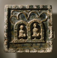 Plaque with Two Monks, c.1800. Creator: Unknown.