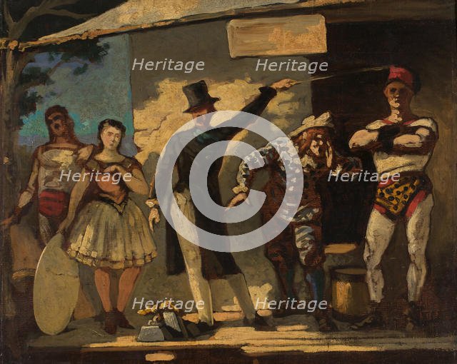 The Saltimbanques, Between 1860 and 1865 . Creator: Daumier, Honoré (1808-1879).