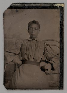 Untitled (Portrait of a Seated Woman), 1875. Creator: Unknown.