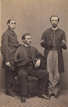 Disabled Union Soldiers Posed in Aid of the U.S. Sanitary Commission at the New Yor..., April 1864. Creator: J. Gurney & Son.