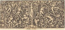 Ornament with Morris Dancers, c. 1490/1500. Creator: Israhel van Meckenem.