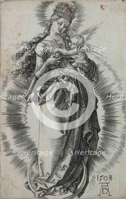 Crowned Madonna, 1508. Creator: Dürer; Albrecht (1471-1528).