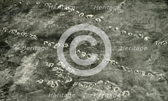 'A Infantry Attack Across "No Man's Land"', (1919).  Creator: Unknown.