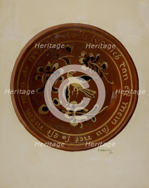 Pa. German Dish, c. 1936. Creator: Eugene Shellady.