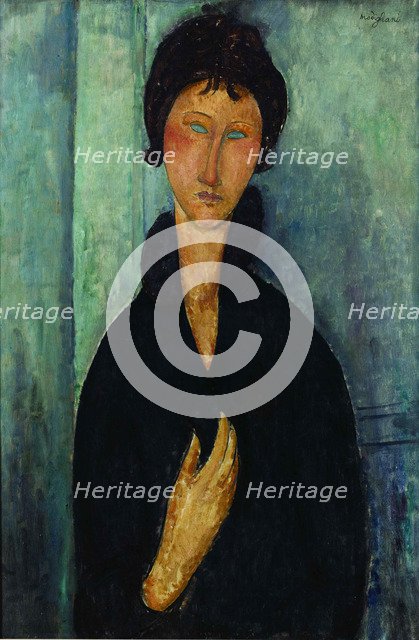Woman with blue eyes Augen (Femme aux yeux bleus), c. 1918.