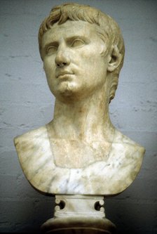 Augustus Caesar - Gaius Julius Caesar Octavianus (63 BC-14 AD), first Roman Emperor. Artist: Unknown