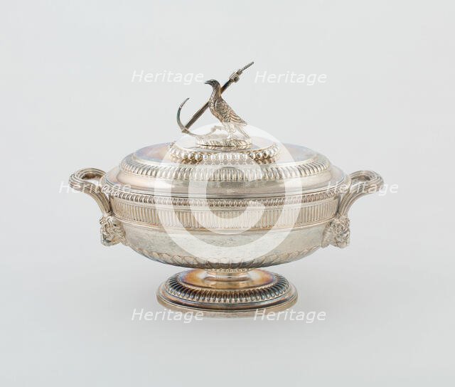 Sauce Tureen and Cover from the Hood Service, England, 1807/08. Creator: Paul Storr.