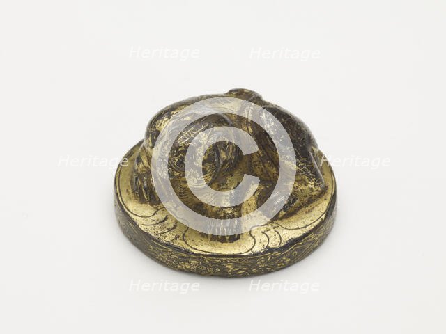 Possibly weight with a crouching tiger, Han dynasty, 206 BCE-220 CE. Creator: Unknown.