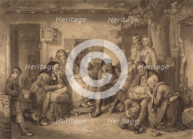 'Sunday in the Backwoods of Canada', 1886. Artist: F Lefrancq.