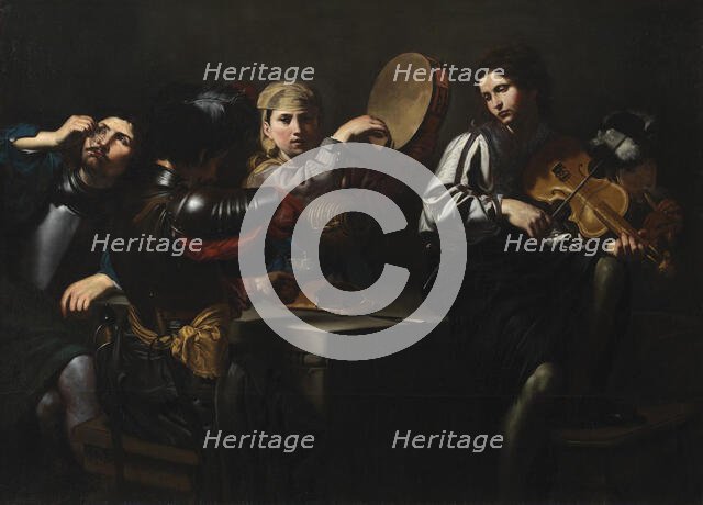 Musicians and Soldiers, 1626. Creator: Valentin de Boulogne.