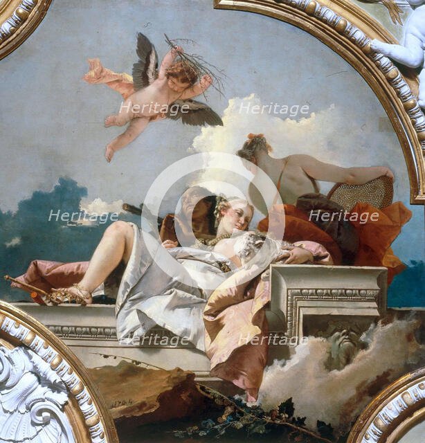 Penance, humility and truth, 1744. Creator: Tiepolo, Giambattista (1696-1770).