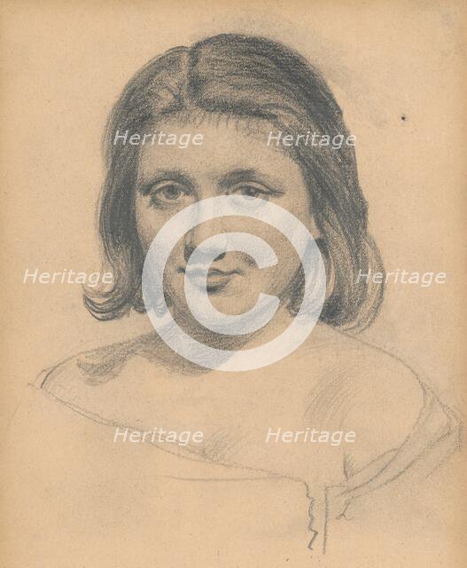 Portrait study of a model, around 1925. Creator: Ivan Zabota.