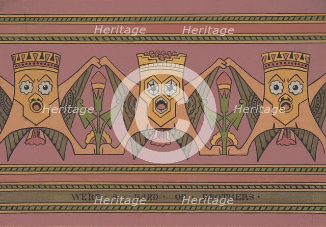 We're a Band of Brothers, ca. 1883, based on a design of ca. 1867. Creator: Christopher Dresser.