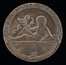 Alfonso as Infant Hercules [reverse], 1477. Creator: Unknown.