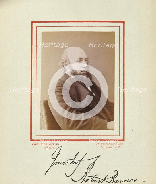 Robert Barnes, 1874. Creator: Barraud & Jerrard.