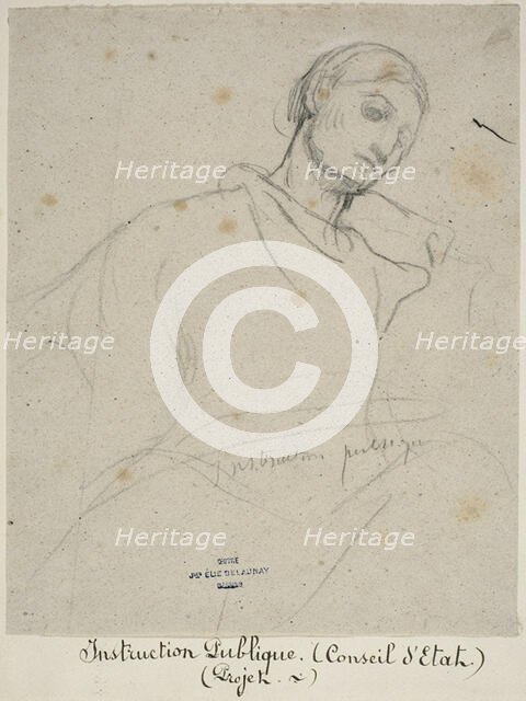 Study for "Instruction Publique", c. 1873. Creator: Jules Elie Delaunay.