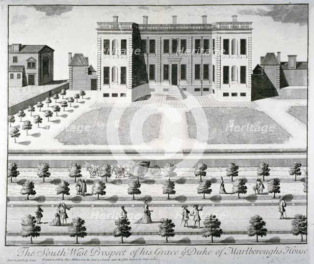 Marlborough House, Pall Mall, Westminster, London, c1720. Artist: John Harris I
