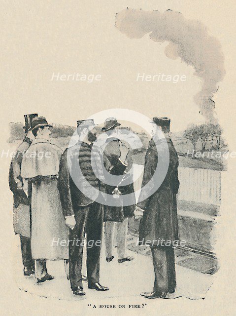 'A House On Fire?', 1892. Artist: Sidney E Paget.