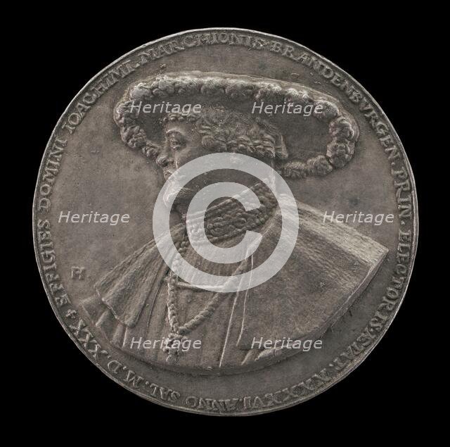 Joachim I, Prince of Brandenburg, 1484-1535 [obverse], 1530. Creator: Friedrich Hagenauer.