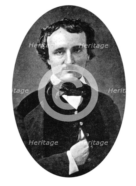 Edgar Allan Poe (1809-1849), American author and poet, early 20th century. Artist: Unknown
