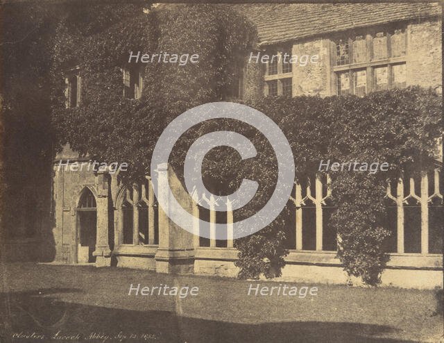 Lacock Abbey, Cloisters, September 12, 1855 [?], September 12, 1855 [?]. Creator: Unknown.