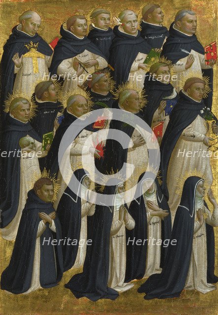 The Dominican Blessed (Panel from Fiesole San Domenico Altarpiece), c. 1423-1424. Artist: Angelico, Fra Giovanni, da Fiesole (ca. 1400-1455)