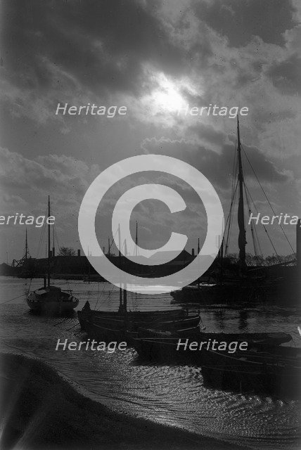 Harbour scene, Landskrona, Sweden, 1925. Artist: Unknown