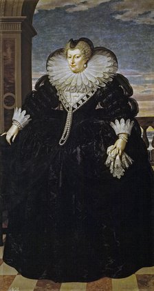 Portrait of Marie de Médici (1575-1642). Artist: Pourbus, Frans, the Younger (1569-1622)