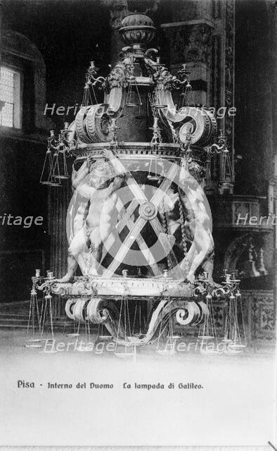 Pisa - Interno del Duomo La lampada Galileo. Creator: Unknown.