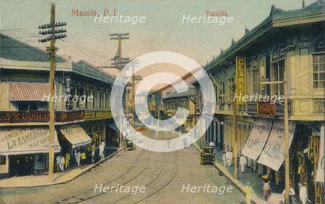 'Manila, P.I. Escolta', c1912. Artist: Unknown.