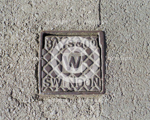 Iron water stop tap cover plate made by Bays and Company, Swindon, Wiltshire, 2006. Artist: Peter Williams.