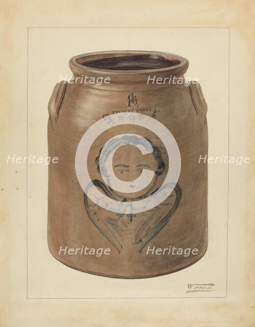 Jar, c. 1953. Creator: Frank Fumagalli.