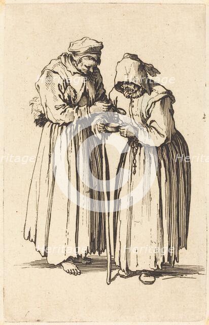 Two Beggar Women, c. 1622. Creator: Jacques Callot.