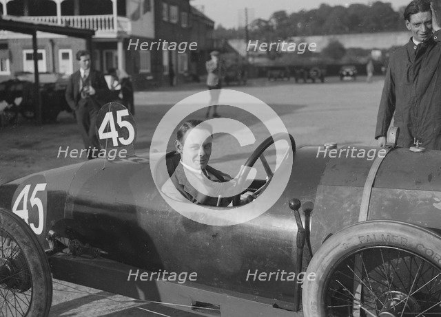 Horstman of TL Edwards, JCC 200 Mile Race, Brooklands, 1921. Artist: Bill Brunell.