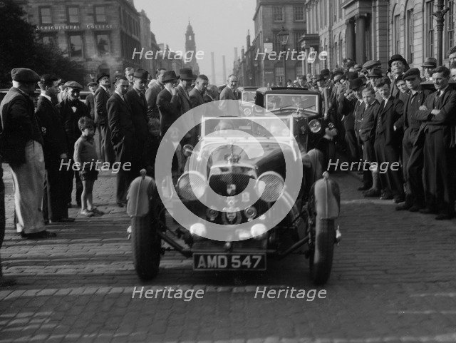 Aston Martin of Kitty Brunell at the RSAC Scottish Rally, 1933. Artist: Bill Brunell.