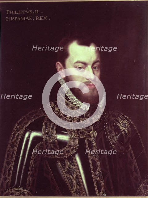 Phillip III (1578-1621), king of Spain, oil by Pantoja de la Cruz.