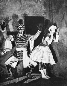 Vaslav Nijinsky, Russian ballet dancer, in Petrushka, Paris, 1912, (1930). Artist: Unknown