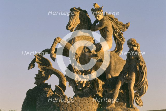 The Perseus and Andromeda Fountain, Witley Court, Great Witley, Worcestershire, 1996. Artist: J Richards