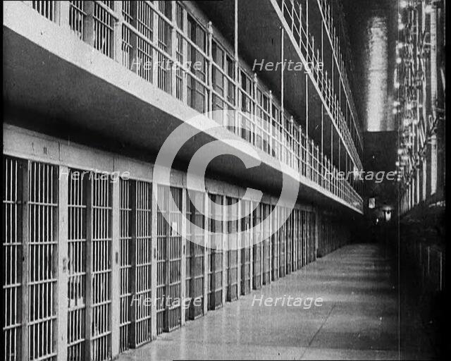 Inside of an American Prison, 1930s. Creator: British Pathe Ltd.