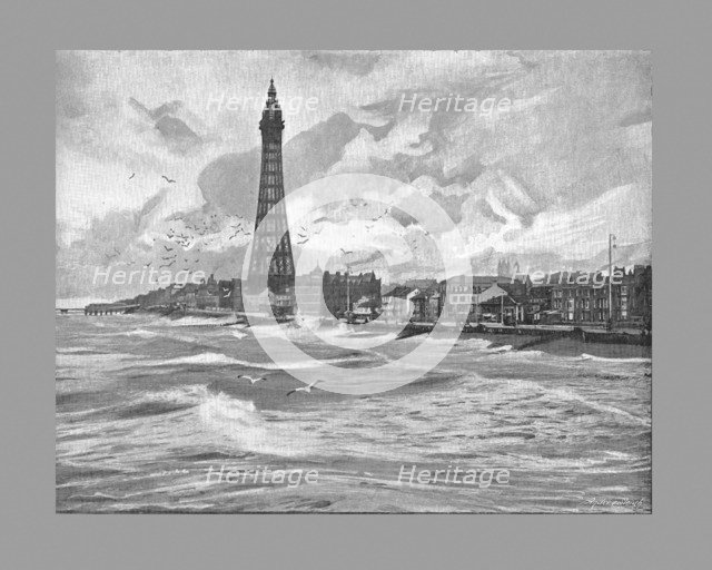 Blackpool with it's Eiffel Tower, c1900. Artist: Paulton & Son.
