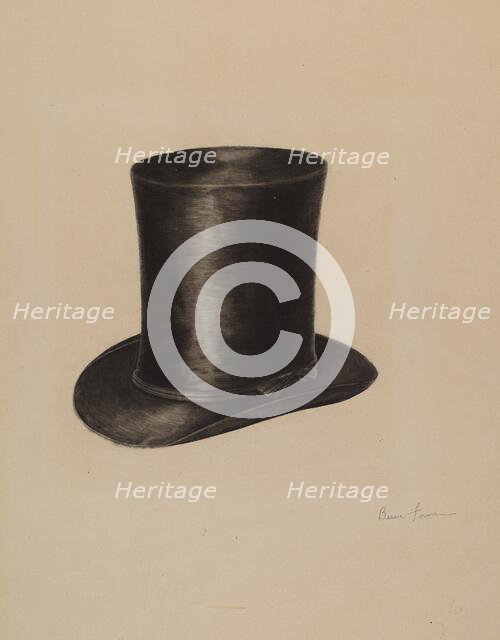 Man's Hat, 1935/1942. Creator: Bessie Forman.