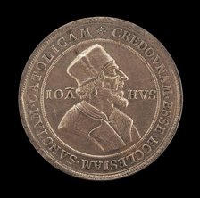 John Huss Centenary Medal [obverse], 1515. Creator: Unknown.