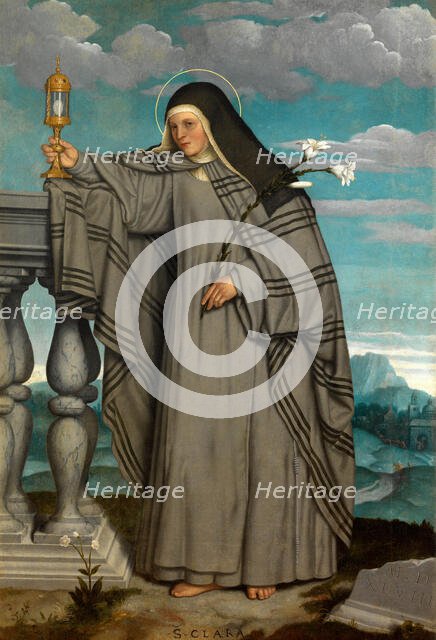 Saint Clare of Assisi, 1548. Creator: Moroni, Giovan Battista (1520/25-1578).