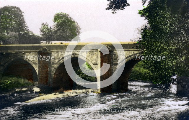 Bridge over the River Derwent, Matlock, Derbyshire, 1926.Artist: Cavenders Ltd